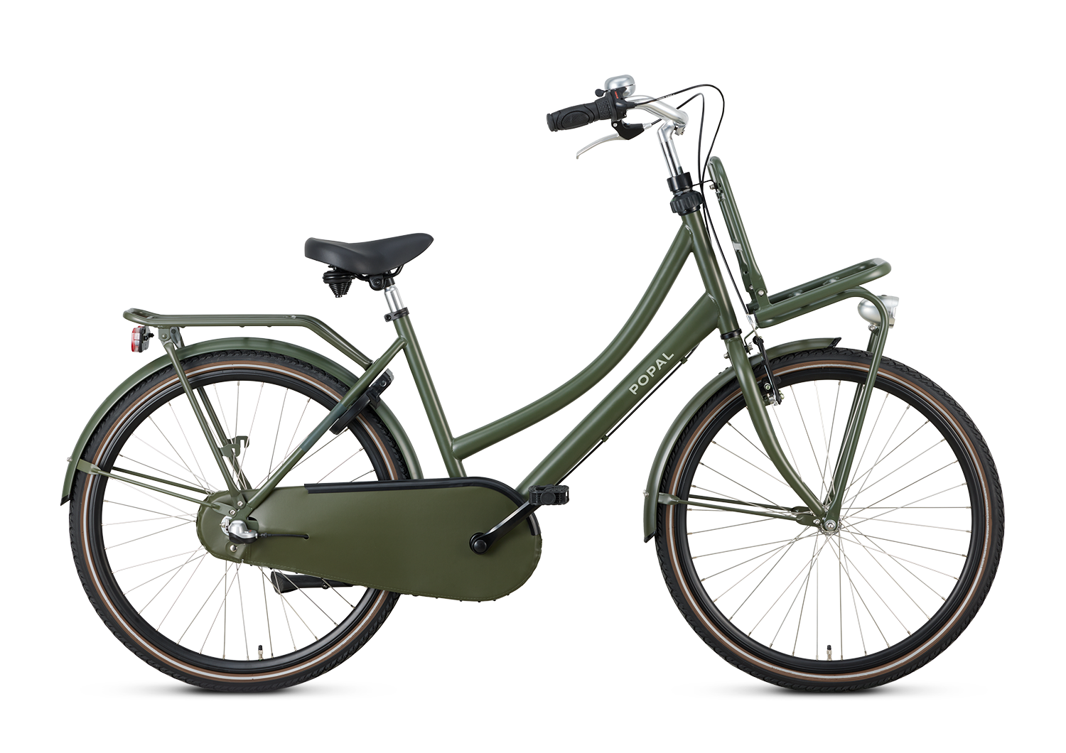 Popal Meisjesfiets daily dutch basic+ 26 :: army green :: 26 inch staal k3