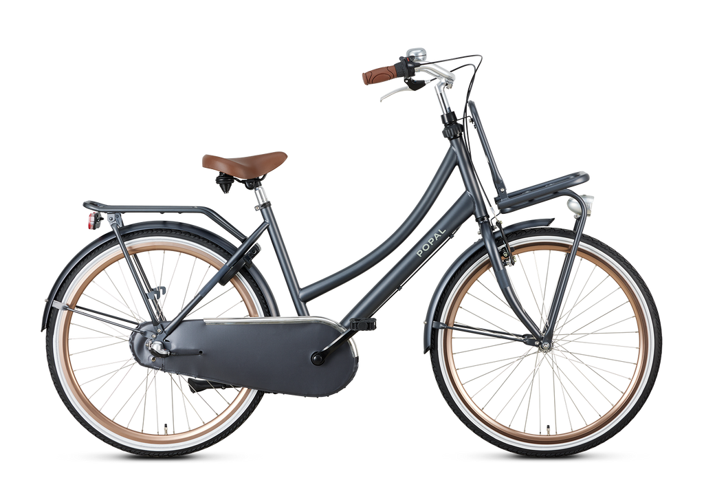 Popal Meisjesfiets daily dutch basic+ 26 :: petrol blue :: 26 inch staal k186