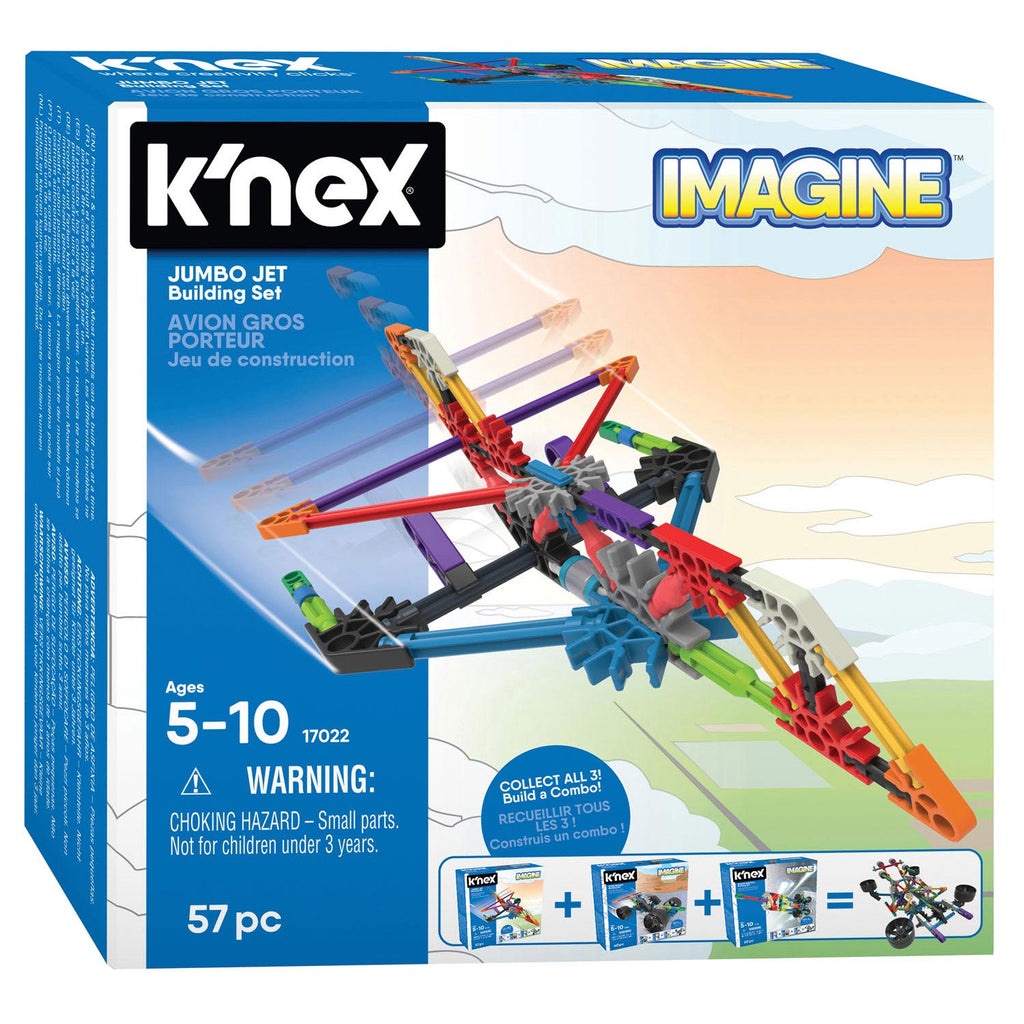 Cilgro k'nex bouwset - jumbo jet, 57dlg.