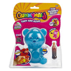 Jiggly pets gummymals gummy bear 12 cm + licht en geluid blauw