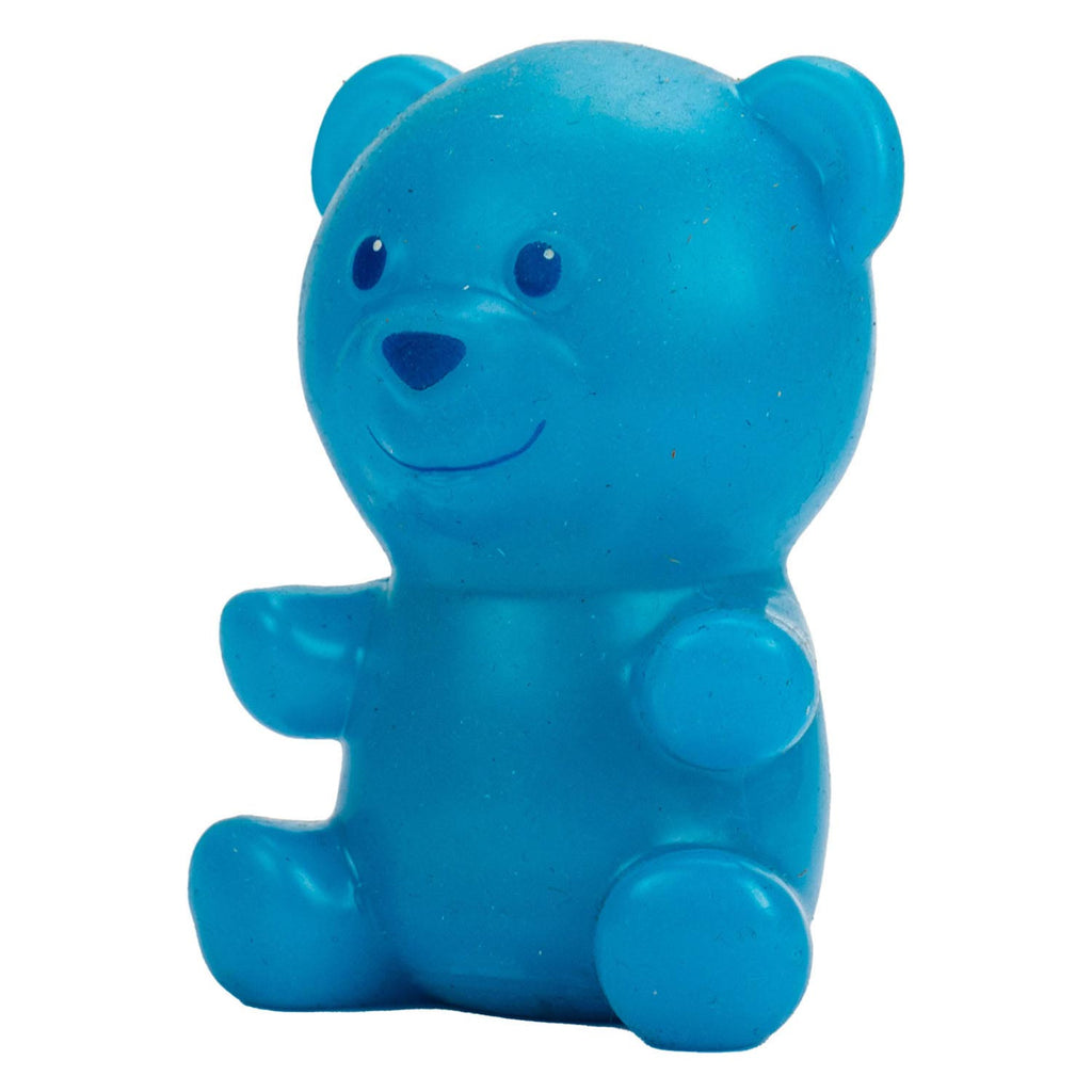 Jiggly pets gummymals gummy bear 12 cm + licht en geluid blauw