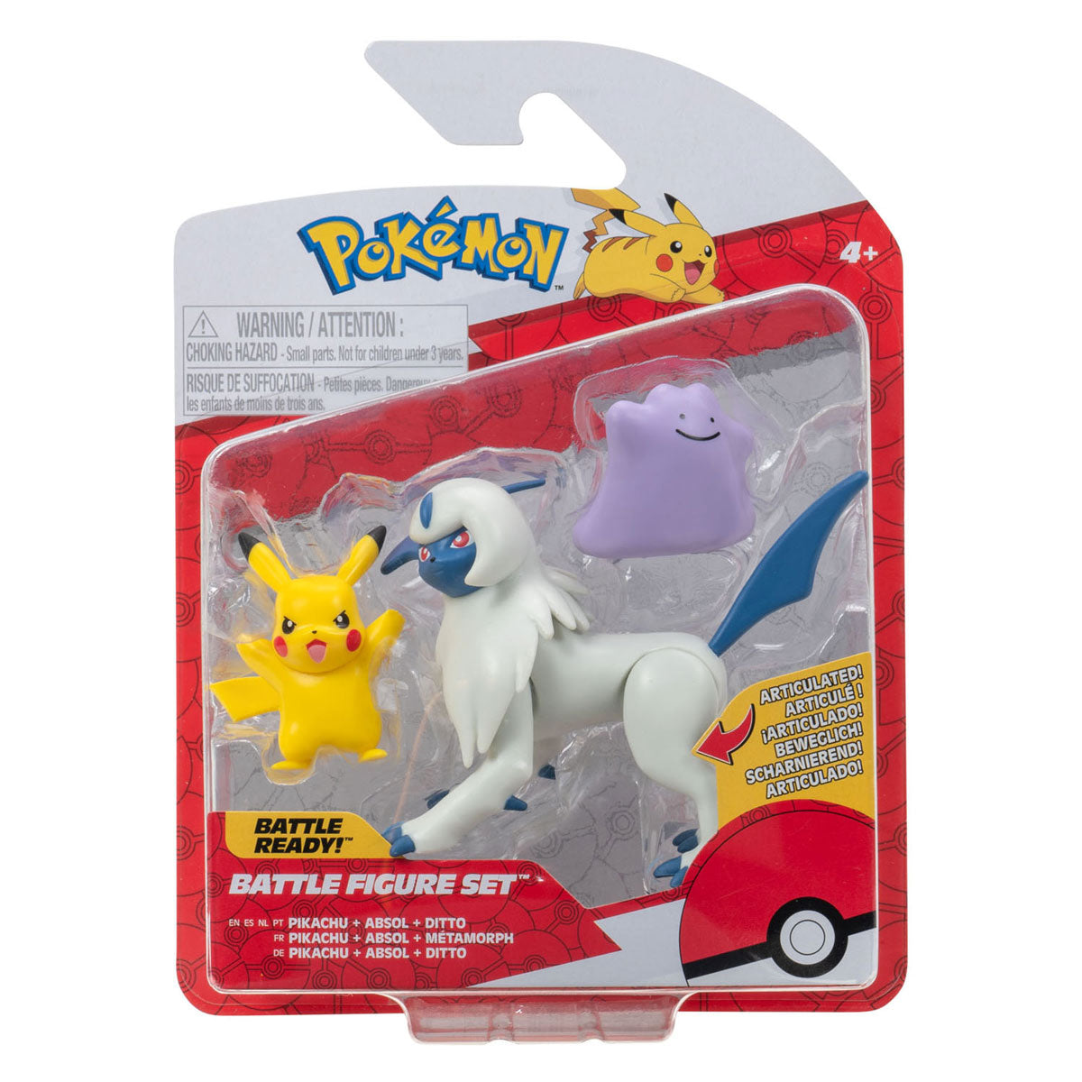 Boti Battle Figure Speelset Pikachu, Ditto, Absol
