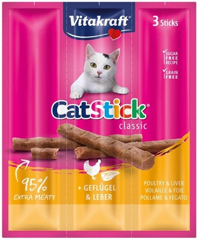 Vitakraft Cat-stick mini gevogelte met lever