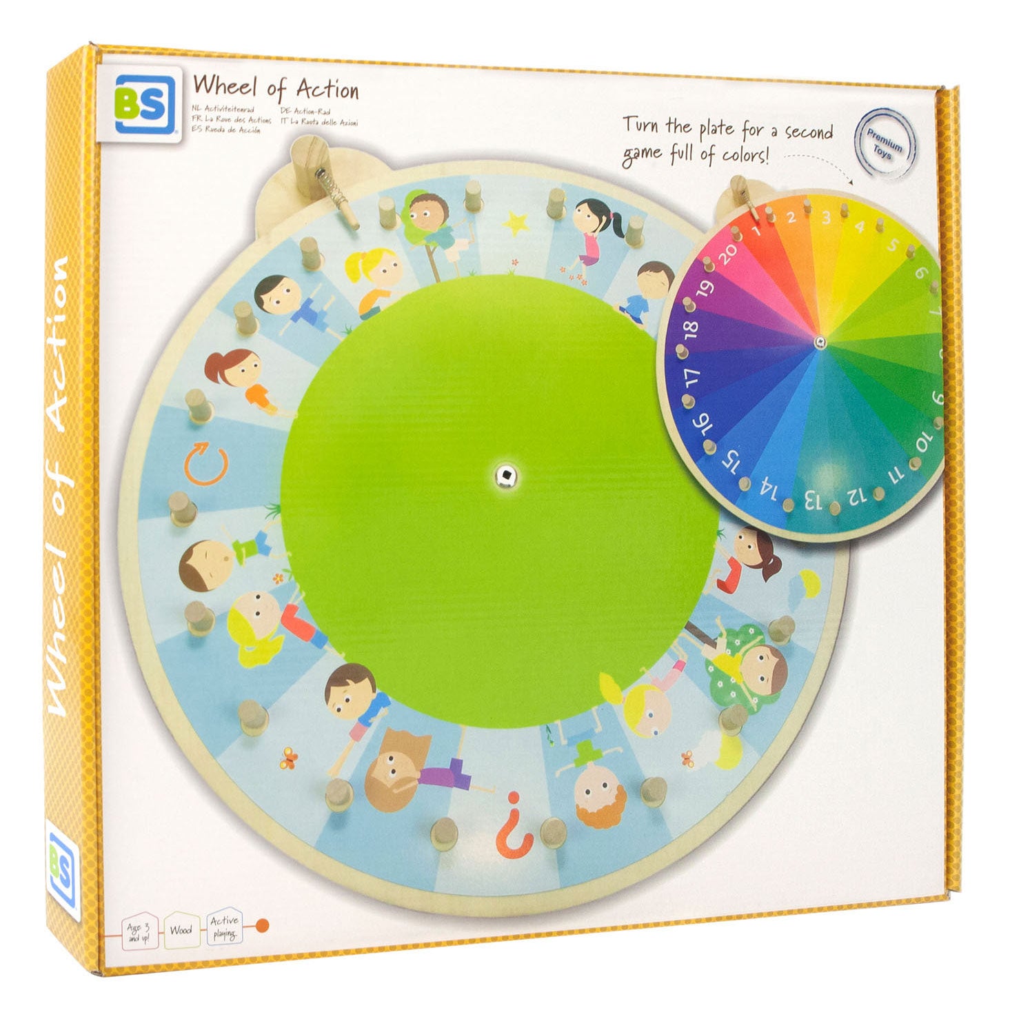 BS Toys Activiteitenrad Hout Kinderspel