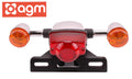 Achterlichtunit Compleet incl RAW Chroom OEM | AGM Retro
