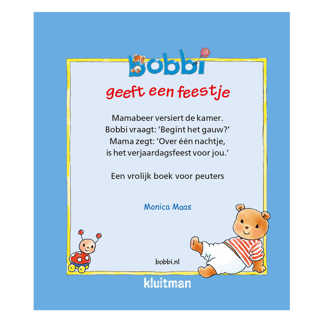 Uitgeverij Kluitman Bobbi Geeft een Feestje Uitdeelboekjes, 10st.