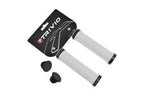 Trivio - fiets handvatten diamant grip wit lock-on zwart