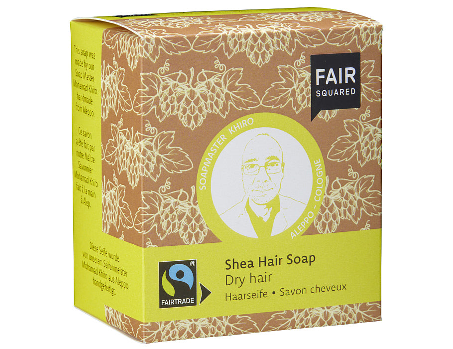 fair squared shampoo bar - droog haar - shea - 2 stuks