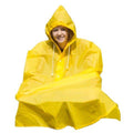 Regenponcho geel