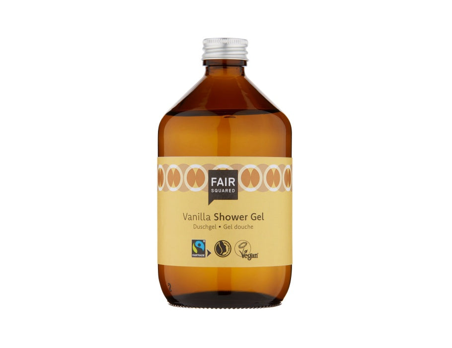 fair squared shower gel - vanilla - zero waste - 500ml