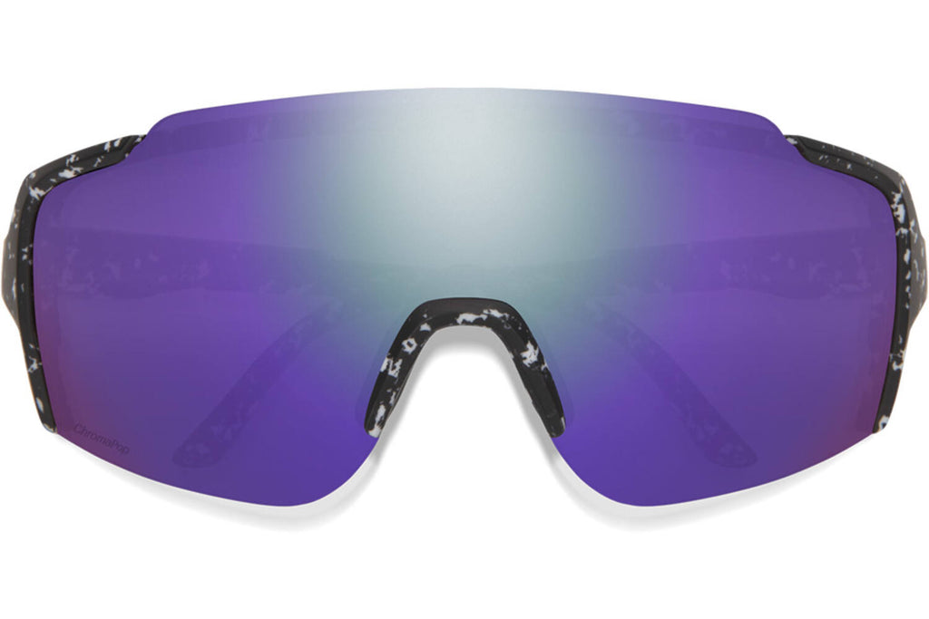 Smith - flywheel bril matte black marble chr violet mirror