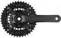 Samox Crankset 170 mm triple 42 32 22 t mat zwart 4 mm