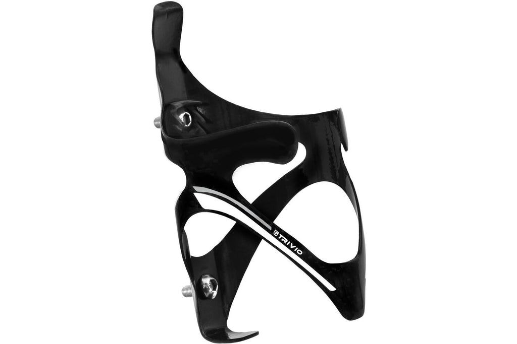 Trivio - bidonhouder carbon ud finish zwart / wit