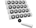 Heatfan 5 - radiatorventilator quattro - wit + touch sensor