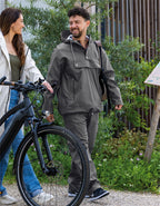 Mirage regenjas rainfall closed jacket - maat s - gemaakt van polyester soft touch - earl grey