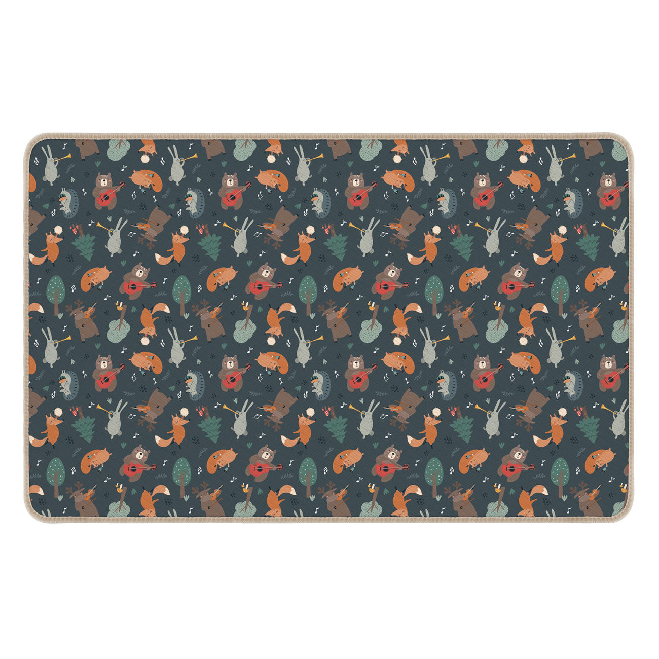 Achoka Baby Speelkleed Bosdieren, 100x150cm