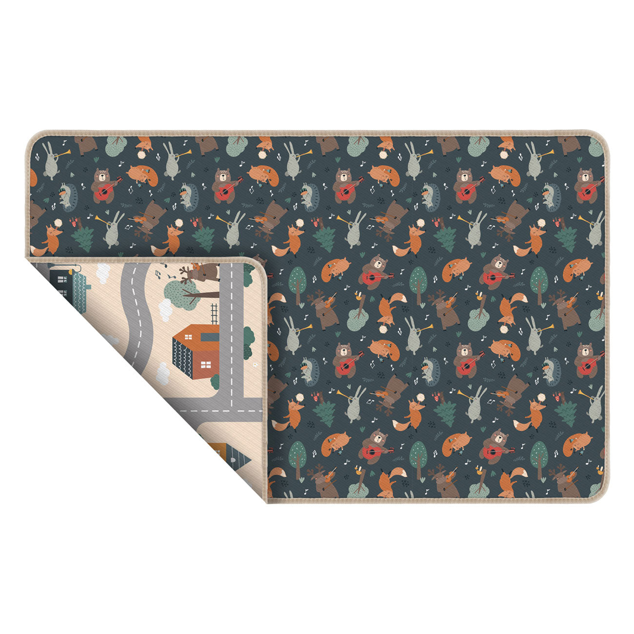 Achoka Baby Speelkleed Bosdieren, 100x150cm