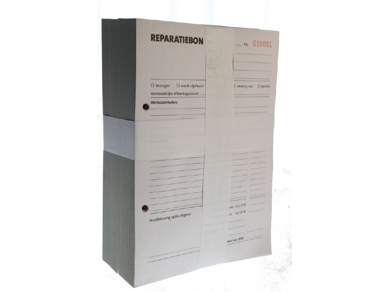 Reparatiekaarten 3 voudig per 250st