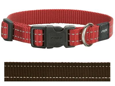 Rogz for dogs Snake halsband choco