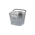 BASIL Bold fietsmand afneembaar silver