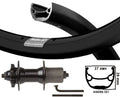 Kgs achterwiel 28 inch (622) velg rival 19 zwart cassette 8-10 v disc