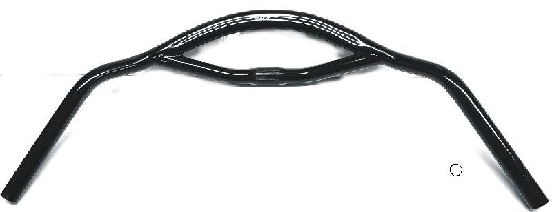 Kalloy stuurbocht zwart moeder/shopperfiets extra breed 22.2mm