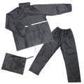 Dresco Regenpak Large zwart met reflectie