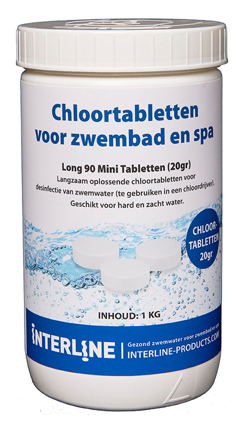 Interline zwembad 20 grams chloortabletten 1 kg