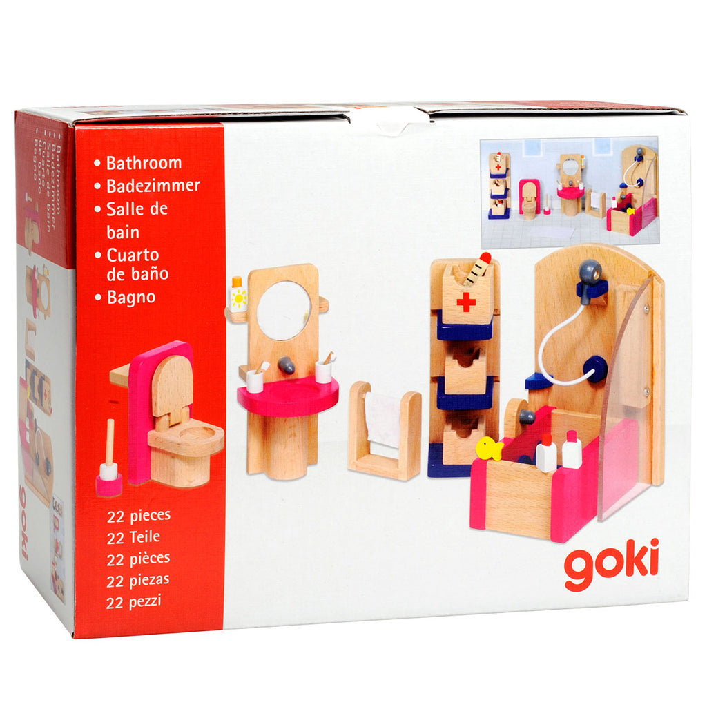 Goki Poppenhuis Meubeltjes Badkamer