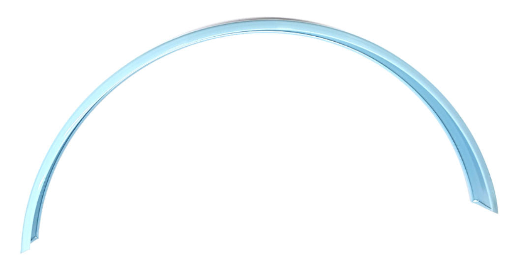 Spatbord urban staal achter glans licht blauw 28 inch 622 60 mm