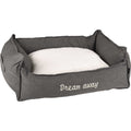 FLAMINGO FLAMINGO Hondenbed met rits Dream Away 90x70 cm grijs