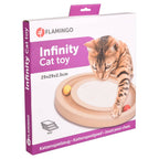 FLAMINGO FLAMINGO Kattenkrabspeeltje Infinity 29x29x2,5 cm naturel