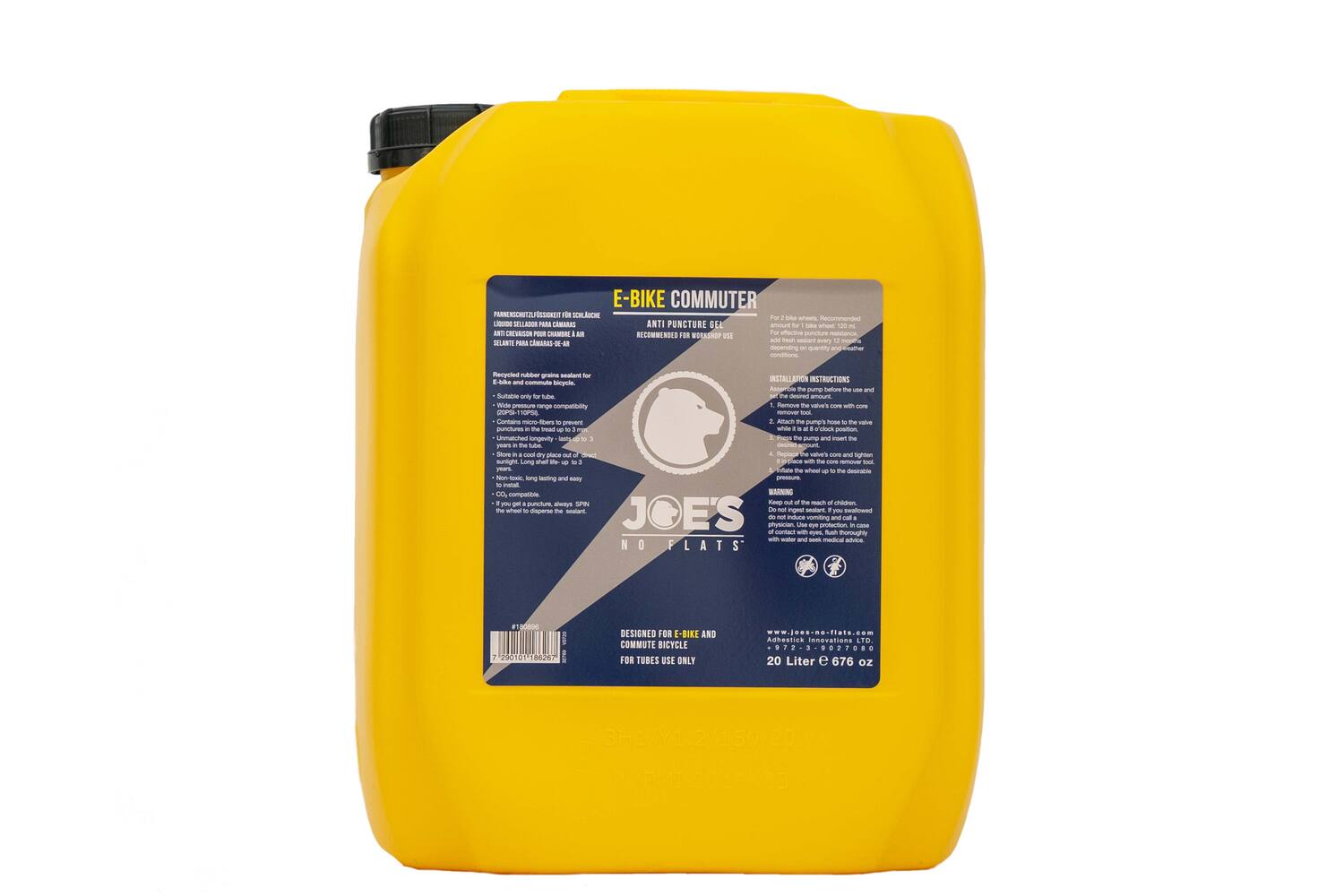 Joe's no flats - e-bike commuter gel sealant 20l jerrycan