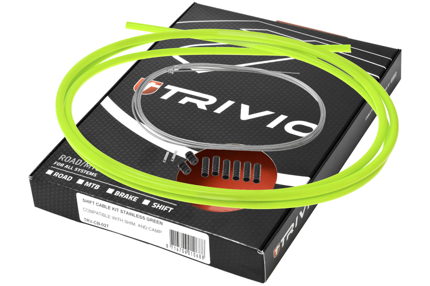 Trivio - compleet derailleur kit rvs groen
