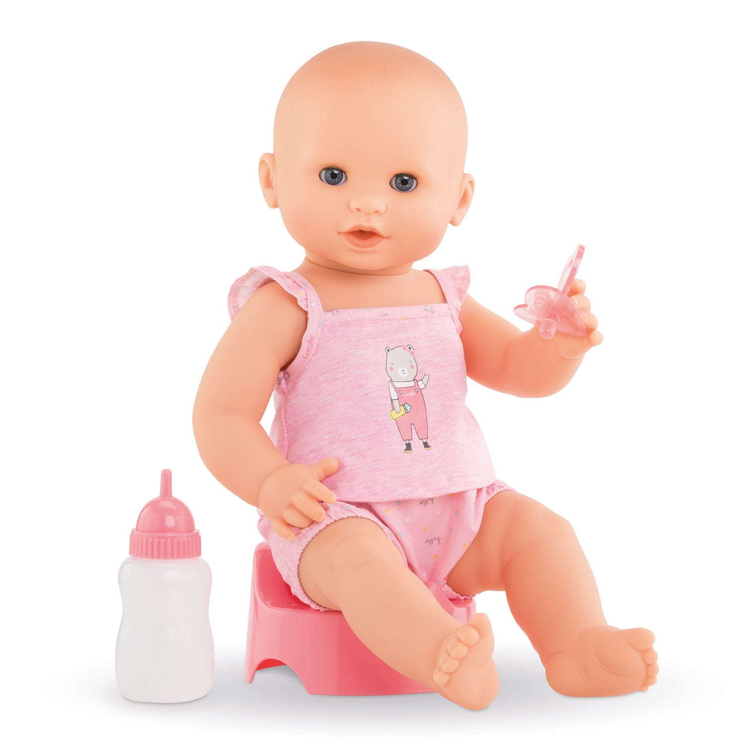 Corolle Mon Grand Poupon Drinken Plaspop Meisje, 36cm