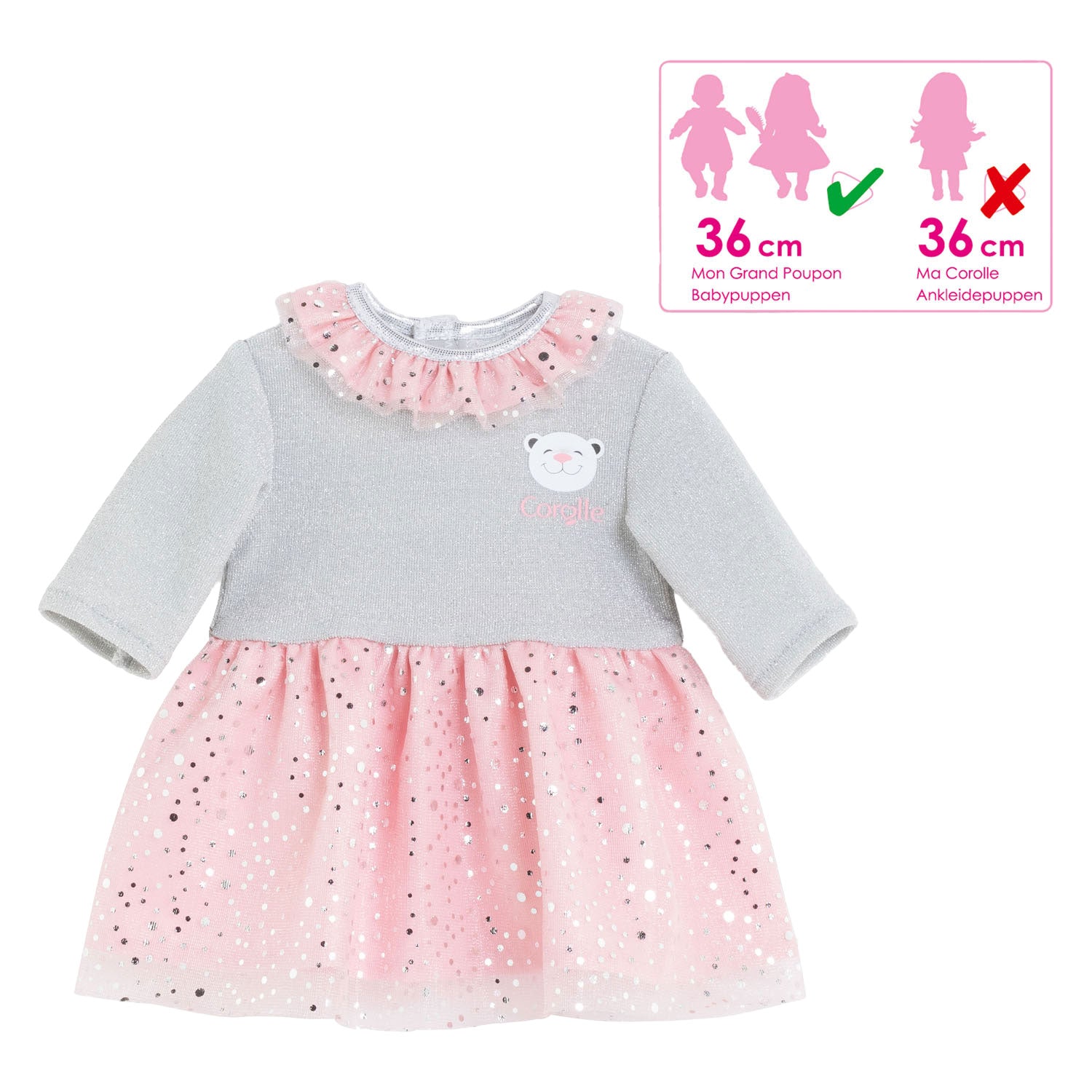 Corolle Mon Grand Poupon Poppenjurk Magical, 36cm