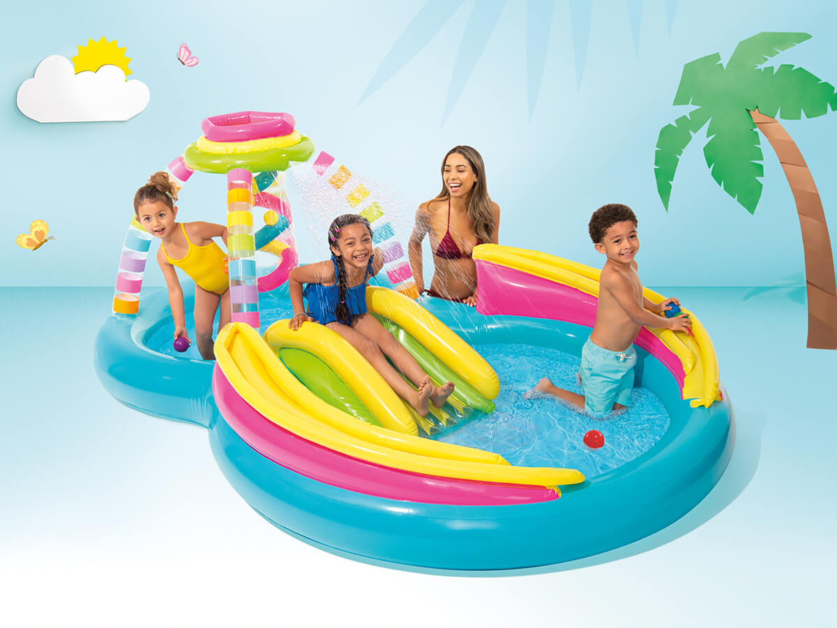 zwembad speelcentrum rainbow funnel