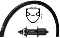 Kgs achterwiel 28inch (622) stratos zw/zw cassette centerl 8-10 speed
