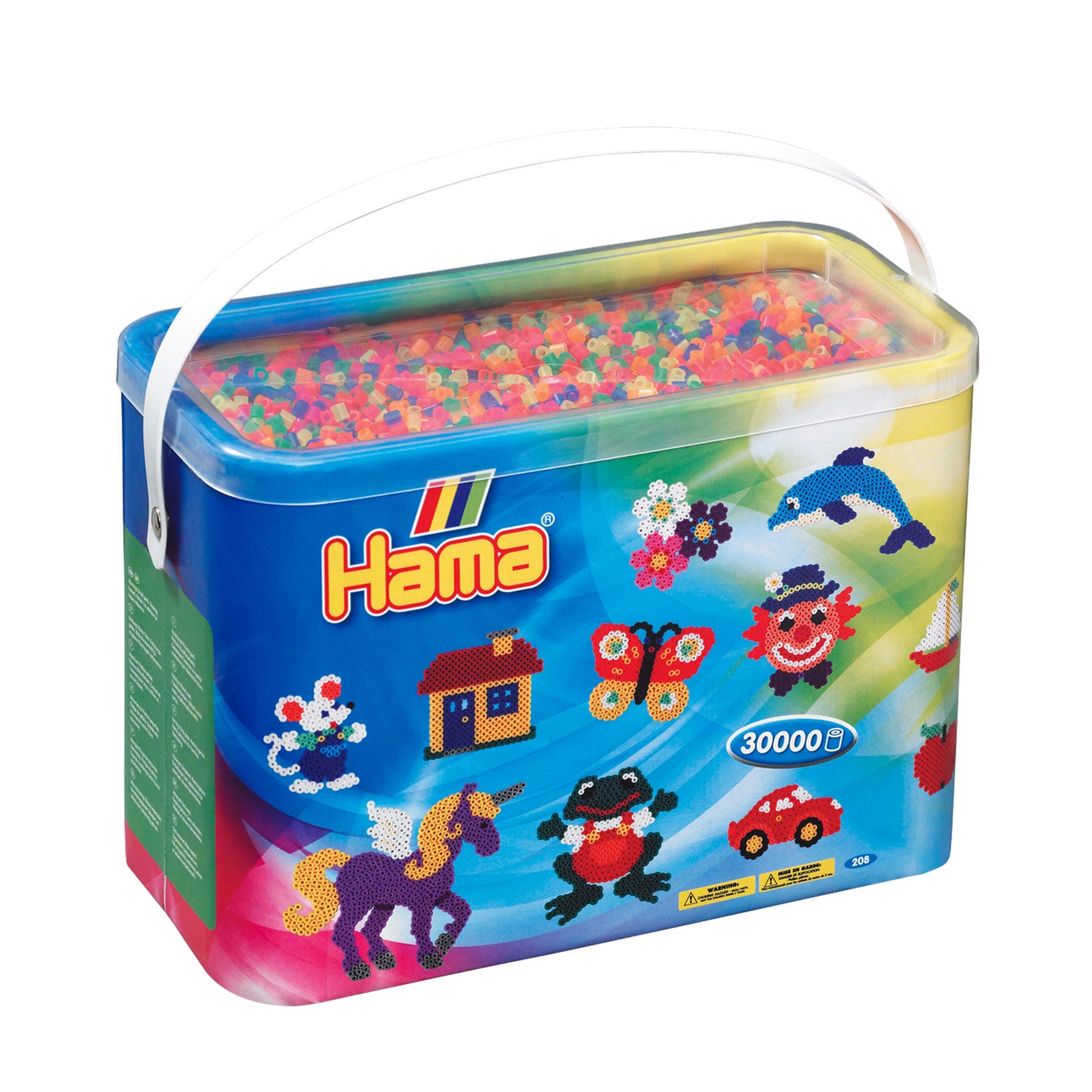 Hama Strijkkralen in Emmer Neonmix (051), 30.000st.