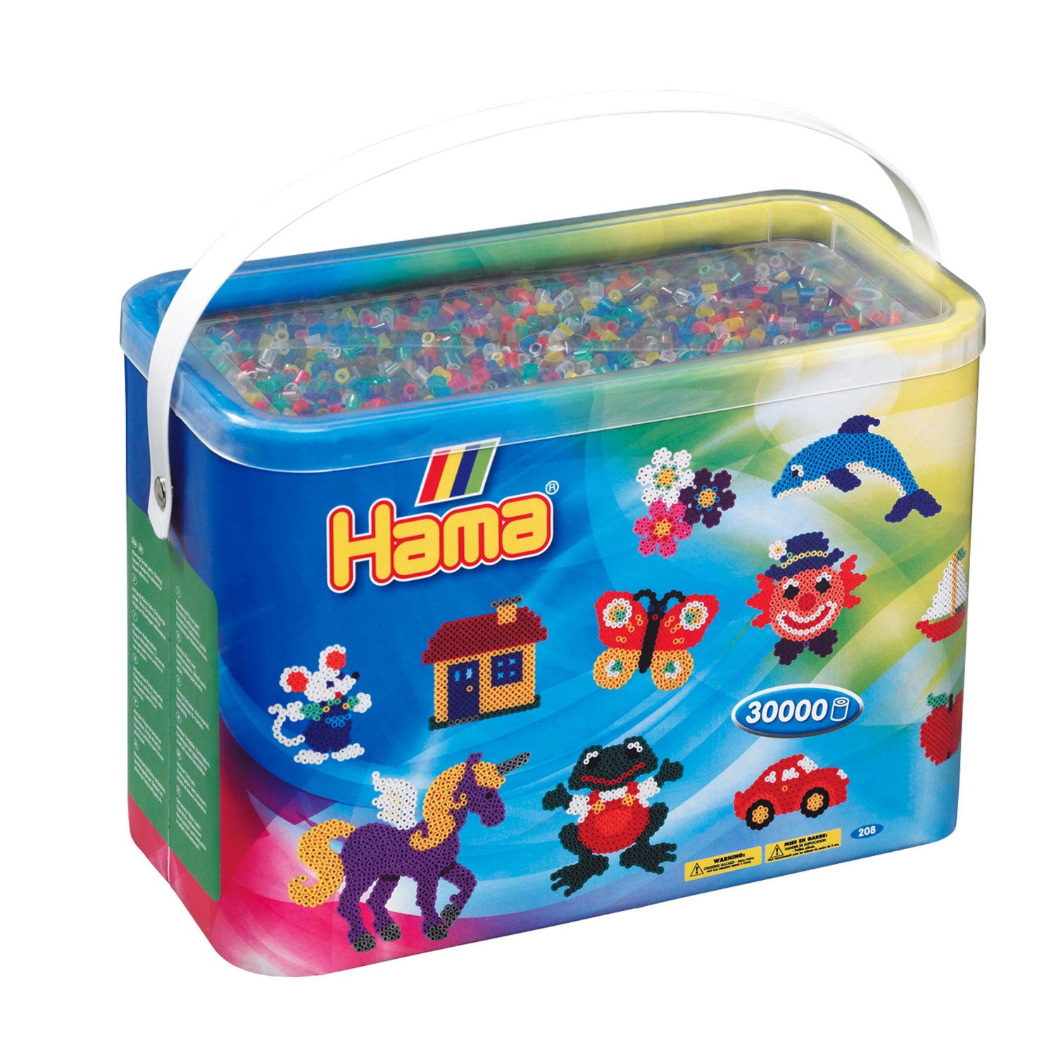 Hama Strijkkralen in Emmer Transparantmix (053), 30.000st.