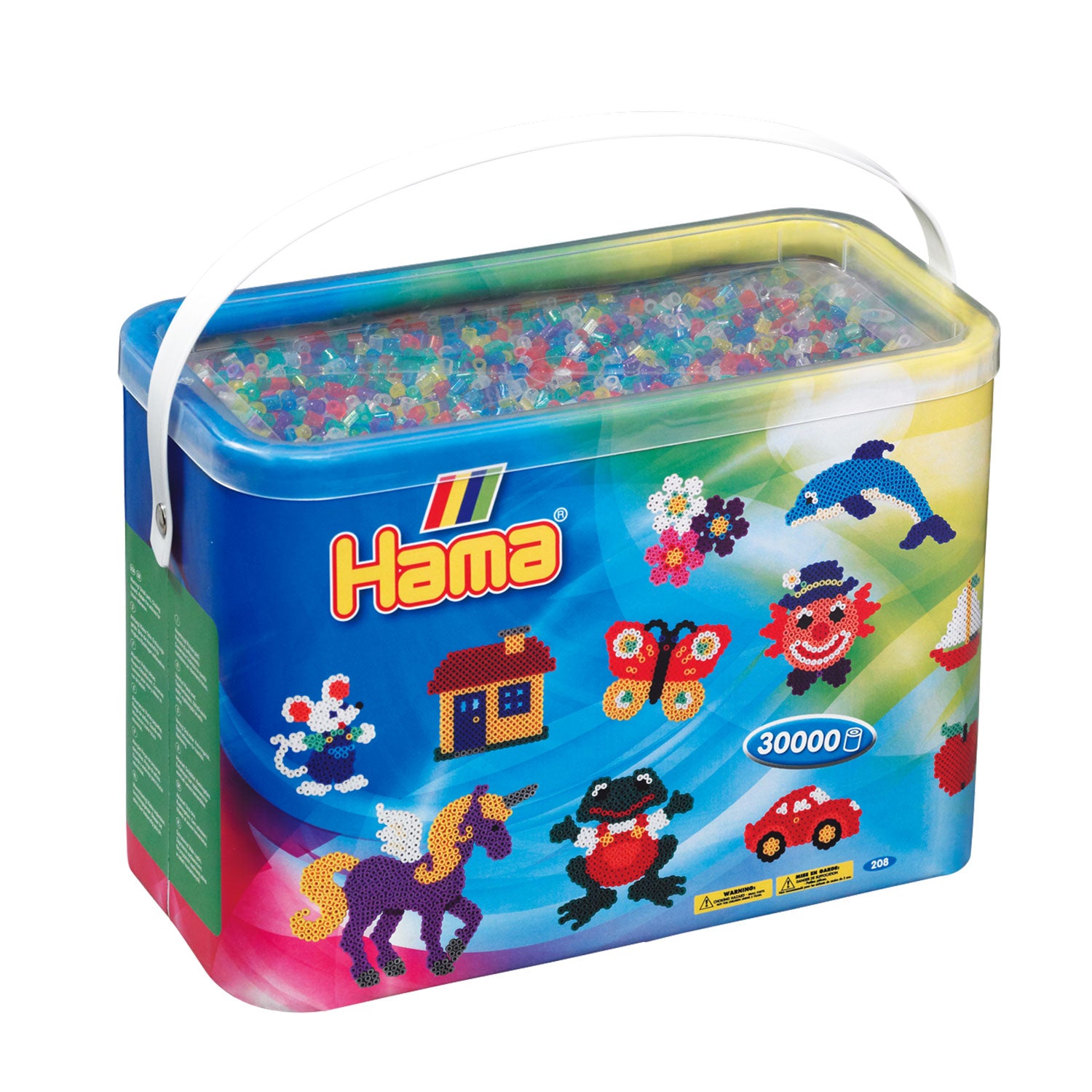 Hama Strijkkralen in Emmer Glittermix (054), 30.000st.