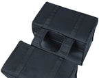 Basil Kavan Eco Classic dubbele fietstas - duurzaam organisch canvas - zwart - 68L