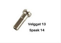 Spaakverloopnippel 14 velggat 13