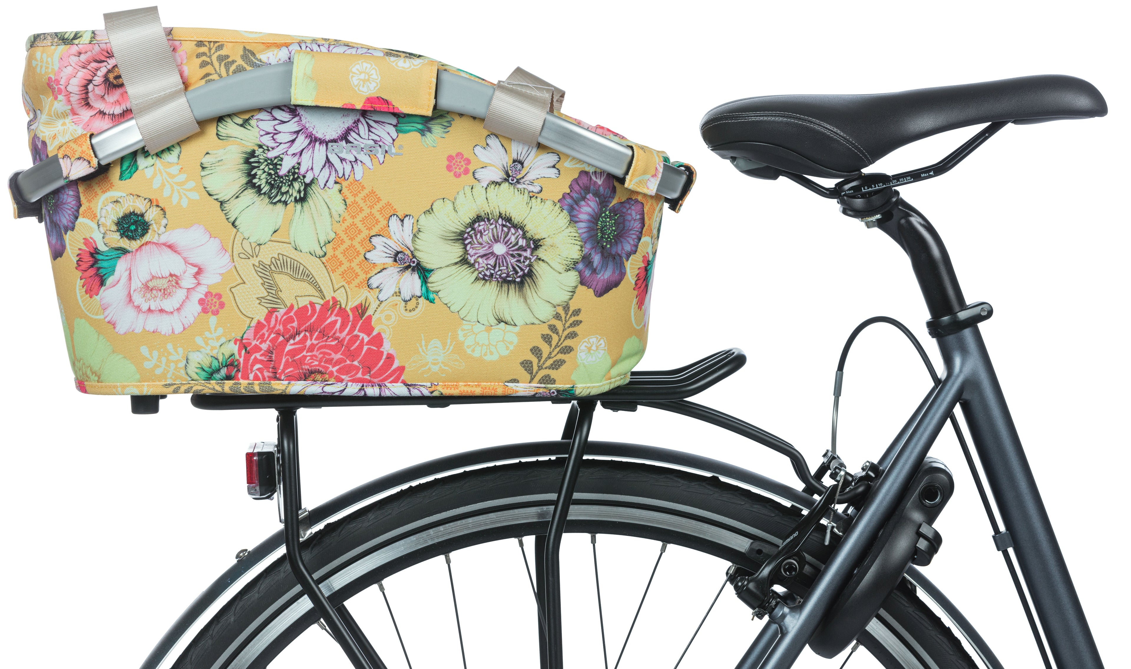 Basil Bloom Field Carry all MIK – fietsmand – achterop geel