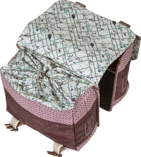 Basil Boheme Dubbele Fietstas Rood 35L