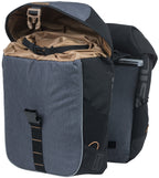 Basil Miles Double Bag - Dubbele fietstas, unisex, sportief, 34L, waterdicht, zwart