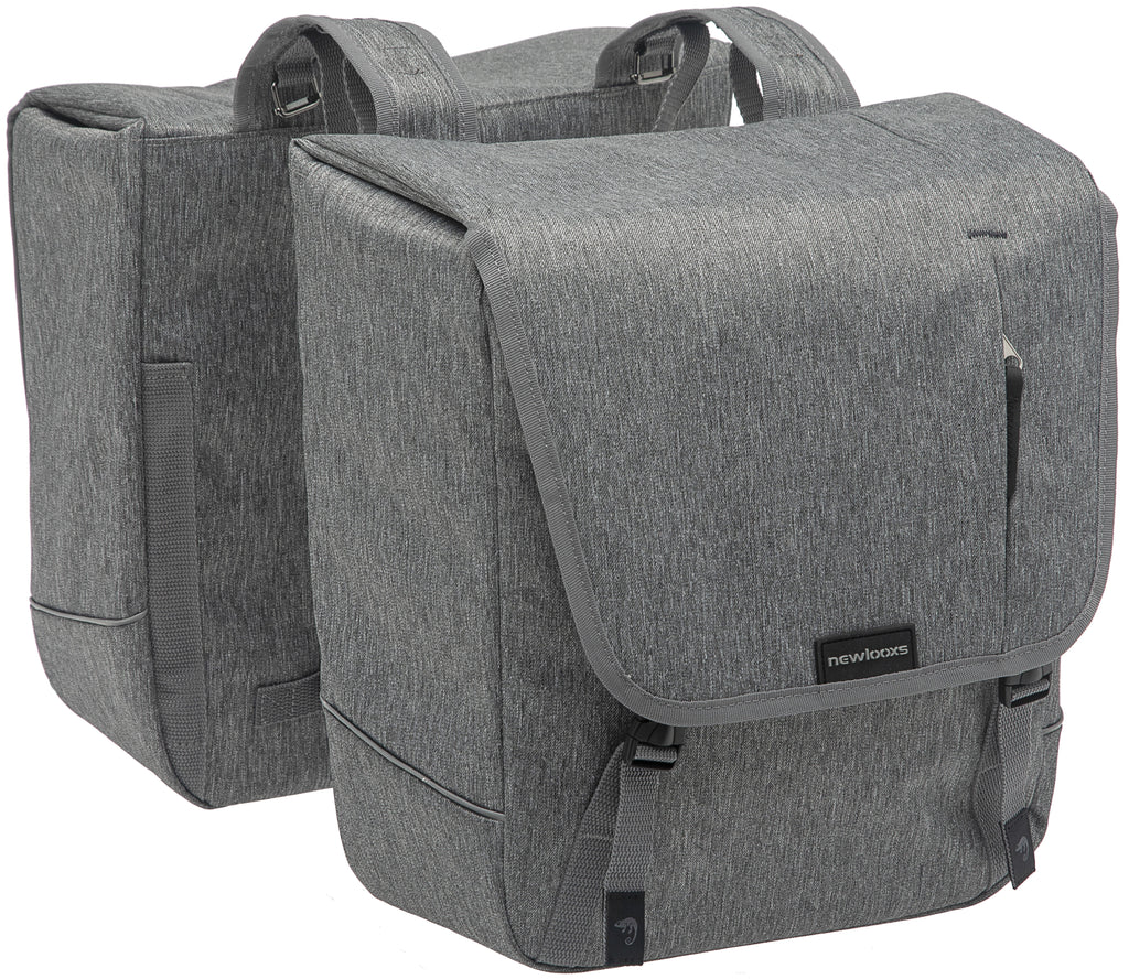 Grijze Nova Double - Dubbele fietstas, waterafstotend, 32L