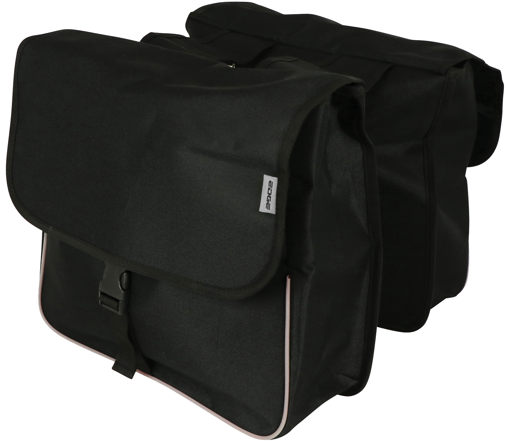 Edge Dubbele fietstas Basic Shopper 32 liter 32 x 38 x 13cm (2x) zwart