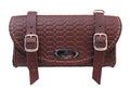 Zadeltas Monte Grappa 'British' leer - dark brown