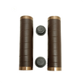 Falkx dark browny handvatten bruin leer